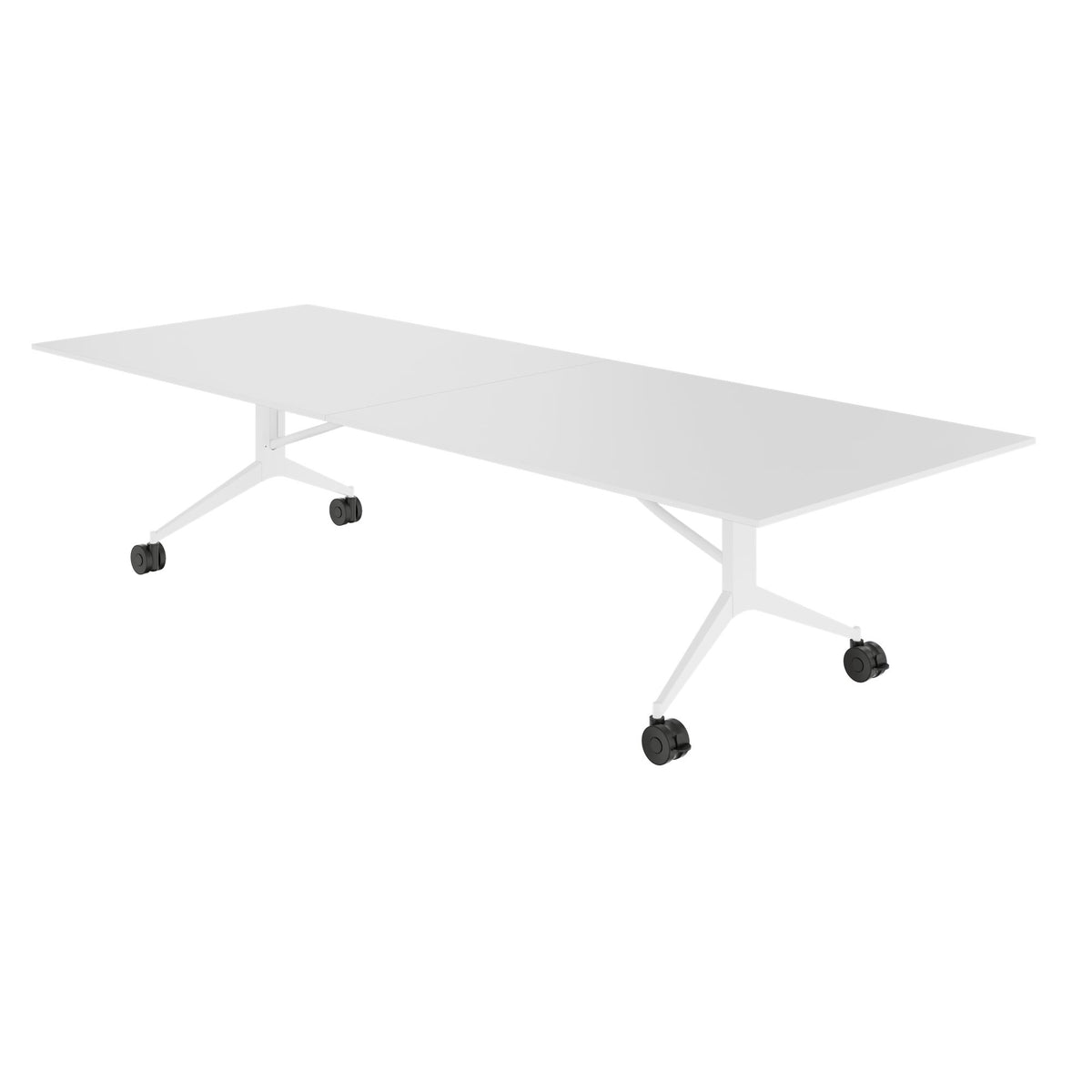 MARA - TIMMY LIBRO Conference table | 3200 x 1200 mm (10 - 14 persons), rollable, foldable, white - 7 Lightbox Main Image