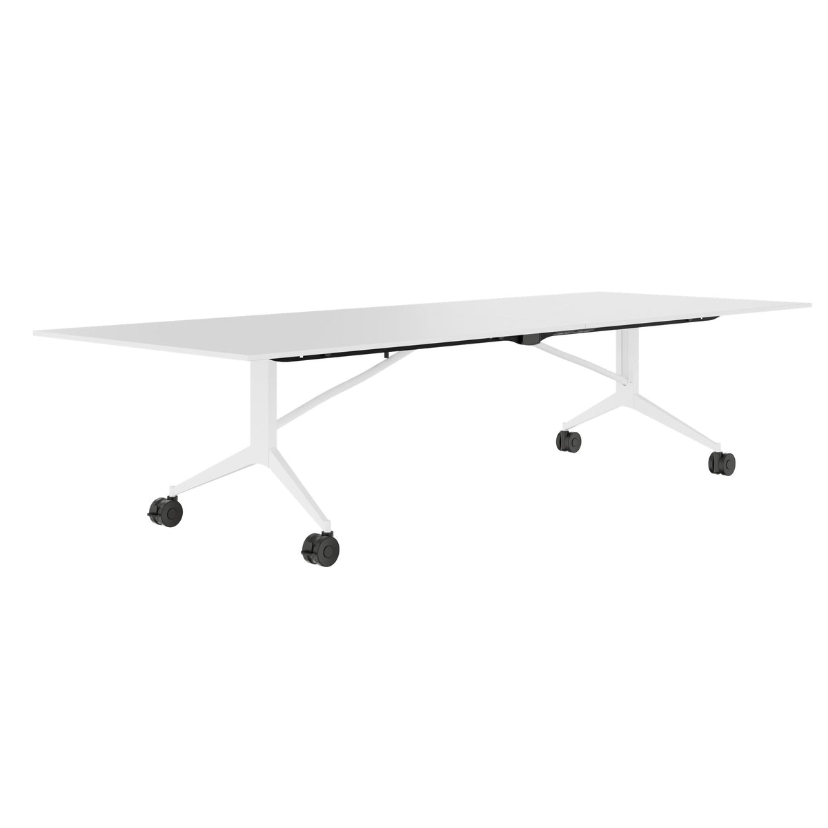 MARA - TIMMY LIBRO Conference table | 3200 x 1200 mm (10 - 14 persons), rollable, foldable, white - 5 Lightbox Main Image