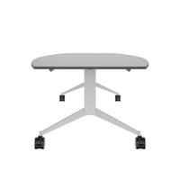 MARA TIMMY Table de conférence LIBRO | Forme bateau, 3200 x 1200 mm (10 - 14 personnes), enroulable, pliable, anthracite