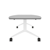 MARA TIMMY Table de conférence LIBRO | Forme bateau, 3200 x 1200 mm (10 - 14 personnes), enroulable, pliable, anthracite