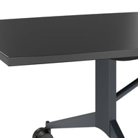 MARA TIMMY Table de conférence LIBRO | Forme bateau, 3200 x 1200 mm (10 - 14 personnes), enroulable, pliable, anthracite