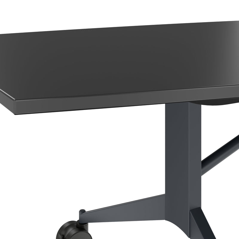 MARA - TIMMY LIBRO Konferenztisch | Bootsform, 3200 x 1200 mm (10 - 14 Personen), rollbar, faltbar, Anthrazit - 13 Main Image