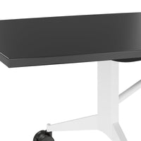 MARA TIMMY Table de conférence LIBRO | Forme bateau, 3200 x 1200 mm (10 - 14 personnes), enroulable, pliable, anthracite