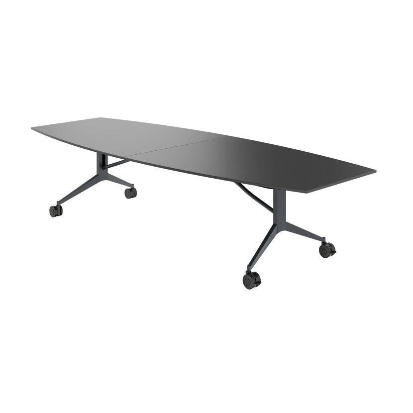Mara TIMMY LIBRO Tableau de conférence | Forme de démarrage, 3200 x 1200 mm (10 - 14 personnes), roulable, pliable, anthracite