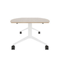 MARA TIMMY Table de conférence LIBRO | Forme bateau, 3200 x 1200 mm (10 - 14 personnes), enroulable, pliable, chêne ambré