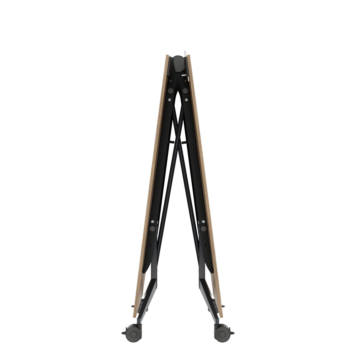 MARA - TIMMY LIBRO Konferenztisch | Bootsform, 3200 x 1200 mm (10 - 14 Personen), rollbar, faltbar, Bernsteineiche - 10 Lightbox Main Image