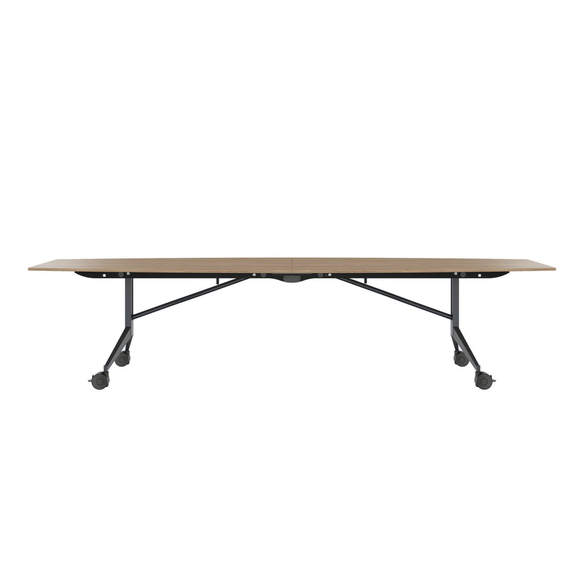 Mara TIMMY LIBRO Tableau de conférence | Forme de démarrage, 3200 x 1200 mm (10 - 14 personnes), roulable, pliable, chêne ambre