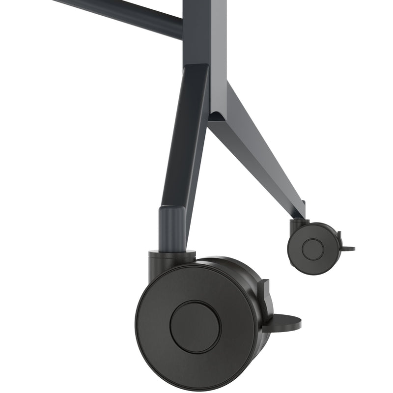 MARA - TIMMY LIBRO Konferenztisch | Bootsform, 3200 x 1200 mm (10 - 14 Personen), rollbar, faltbar, Bernsteineiche - 14 Main Image
