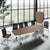 Mara TIMMY LIBRO Tableau de conférence | Forme de démarrage, 3200 x 1200 mm (10 - 14 personnes), roulable, pliable, en noyer en placage en bois réel