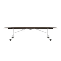 Mara TIMMY LIBRO Conference table | Boot shape, 3200 x 1200 mm (10 - 14 people), rollable, foldable, walnut