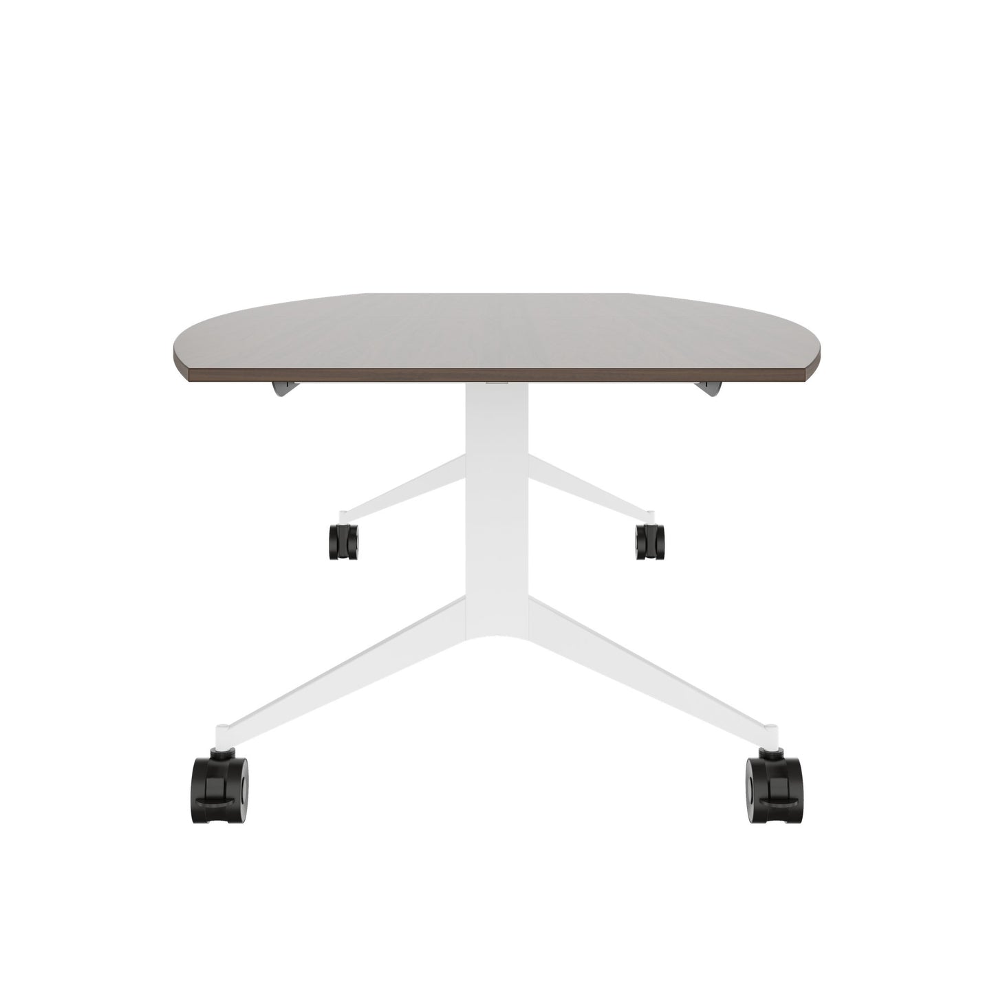 Mara TIMMY LIBRO Conference table | Boot shape, 3200 x 1200 mm (10 - 14 people), rollable, foldable, walnut