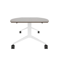 Mara TIMMY LIBRO Conference table | Boot shape, 3200 x 1200 mm (10 - 14 people), rollable, foldable, walnut