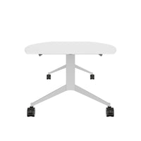 Mara TIMMY LIBRO Conference table | Boot shape, 3200 x 1200 mm (10 - 14 people), rollable, foldable, white