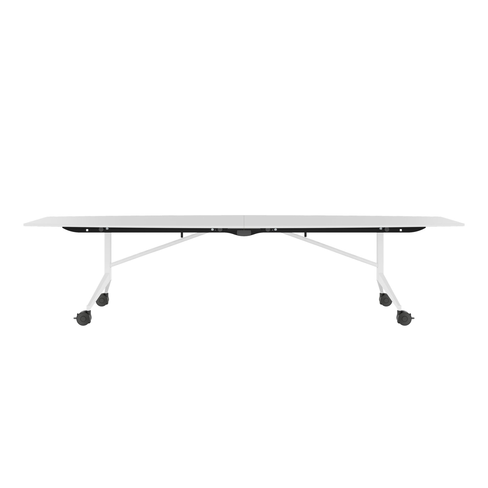 Mara TIMMY LIBRO Tableau de conférence | Forme de démarrage, 3200 x 1200 mm (10 - 14 personnes), roulable, pliable, blanc
