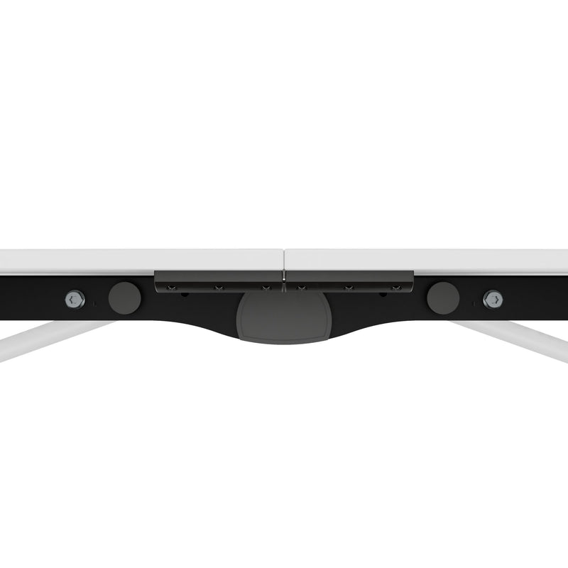 MARA - TIMMY LIBRO Konferenztisch | Bootsform, 3200 x 1200 mm (10 - 14 Personen), rollbar, faltbar,  Weiß - 11 Main Image