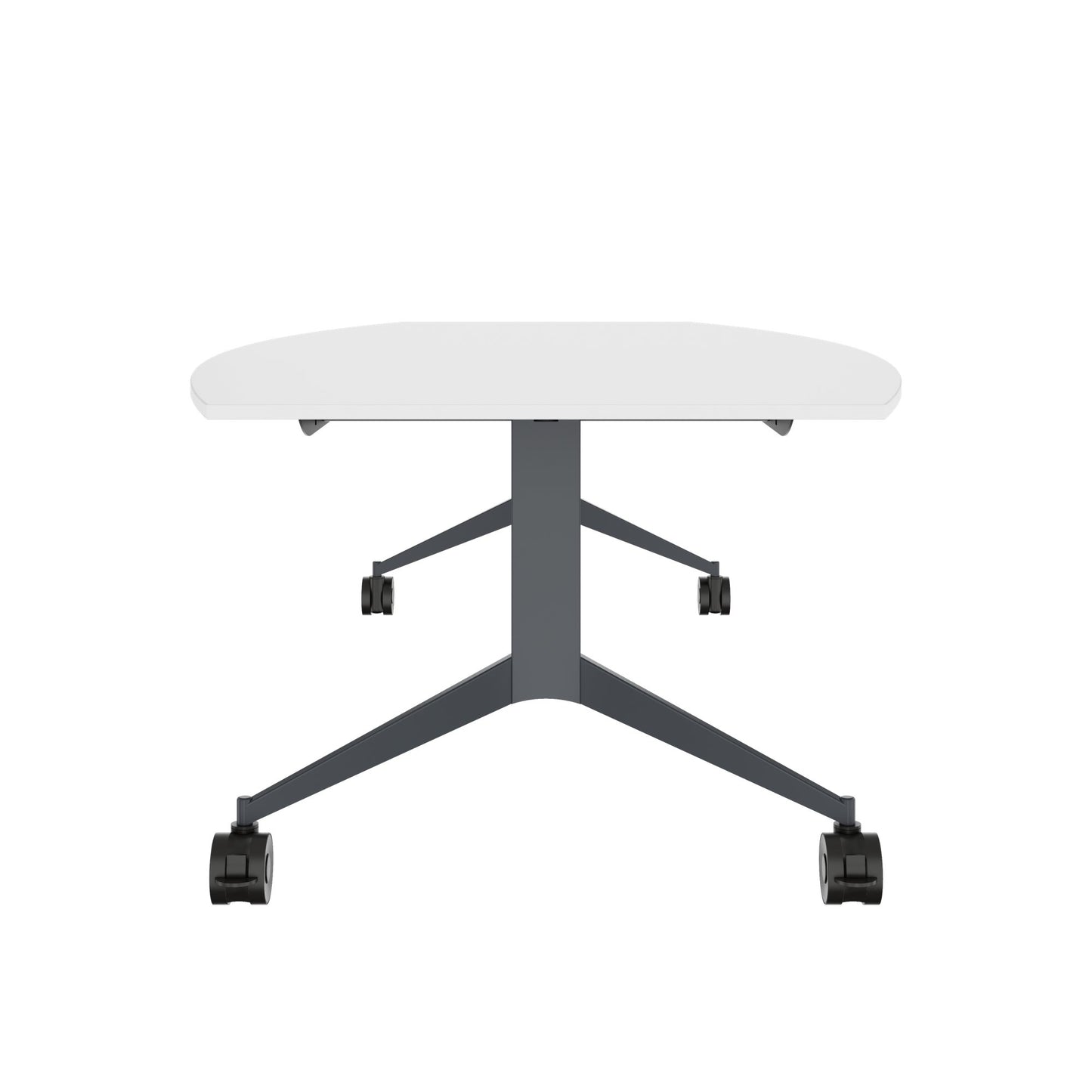 Mara TIMMY LIBRO Conference table | Boot shape, 3200 x 1200 mm (10 - 14 people), rollable, foldable, white