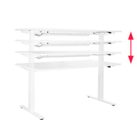 König + Neurath - Active T motor desk | 1600 x 800 mm, electrically height adjustable, electrified, white