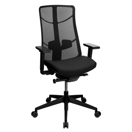 King + Neuroth - Jet.III Office Swing Chair | Strada indietro, Supporto Lordosi, nero