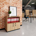 CHOICE Kombischrank | 2 OH, 800 x 760 mm, Bernsteineiche - 1 Thumbnail Image