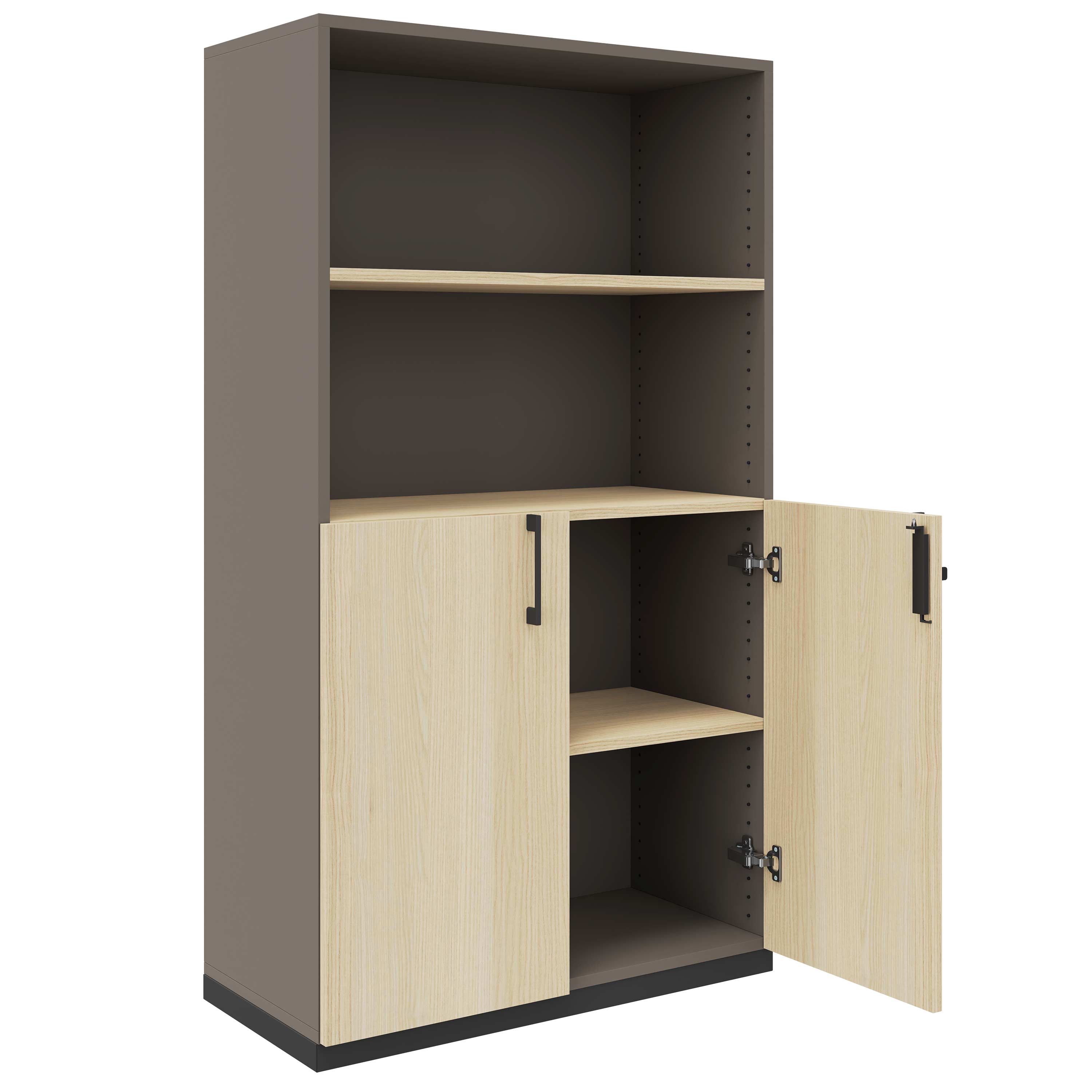 CHOICE Combina il cabinet | 4 OH, 800 x 1465 mm, cubanite grigio / cenere di sabbia