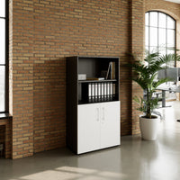 PRO Combina il cabinet | 4 OH, 800 x 1510 mm, grafite / bianco