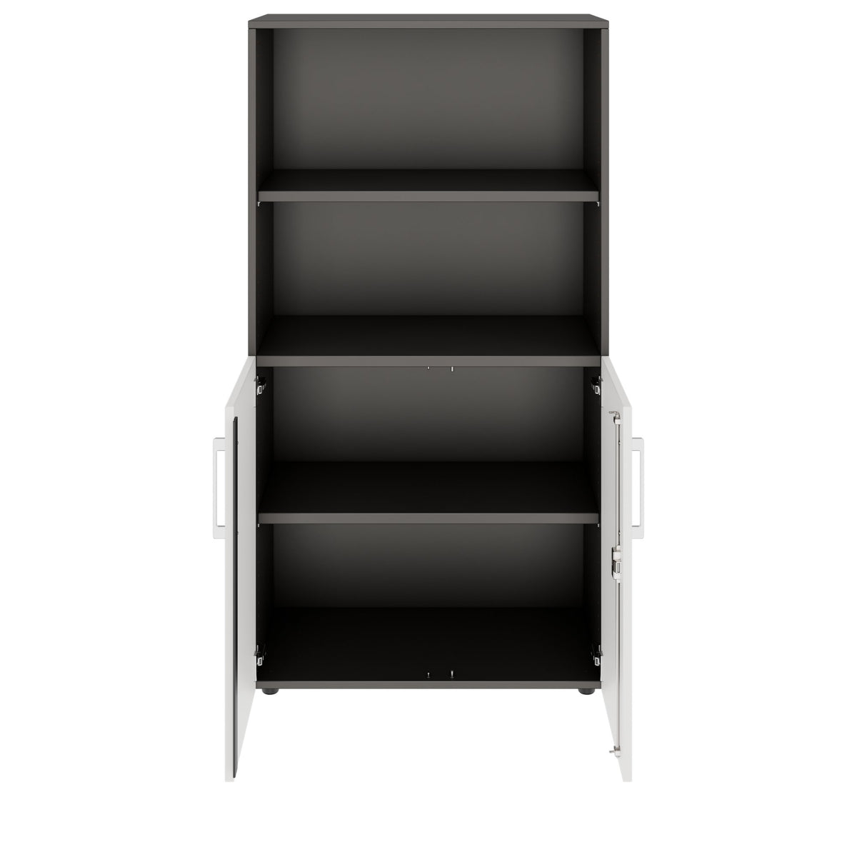 PRO Combine cabinet | 4 Oh, 800 x 1510 mm, graphite / white - 3 Lightbox Main Image