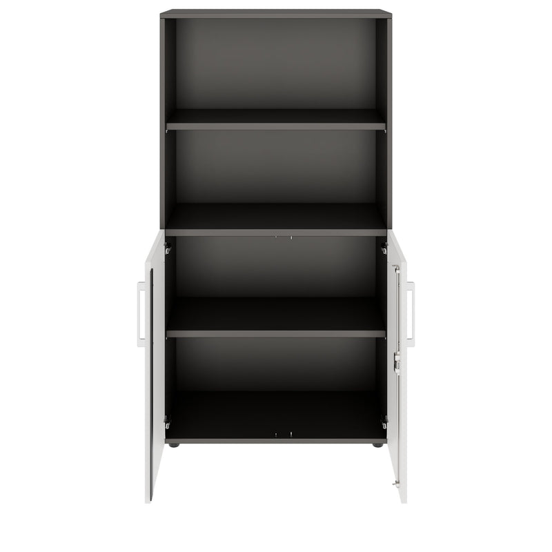 PRO Combine cabinet | 4 Oh, 800 x 1510 mm, graphite / white - 3 Main Image