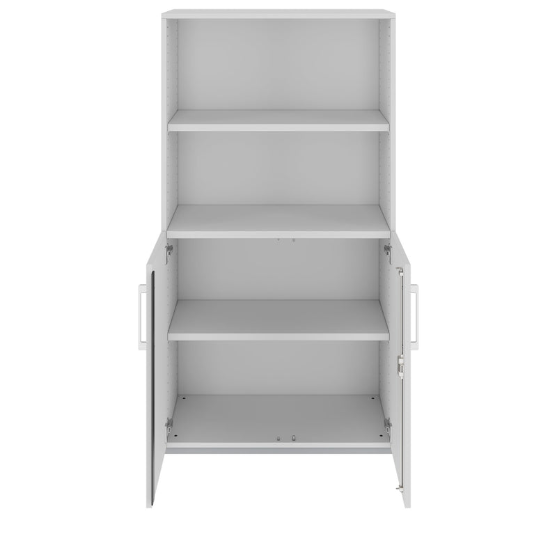 PRO Combination cabinet | 4 OH, 800 x 1510 mm, Grey  - 3 Main Image