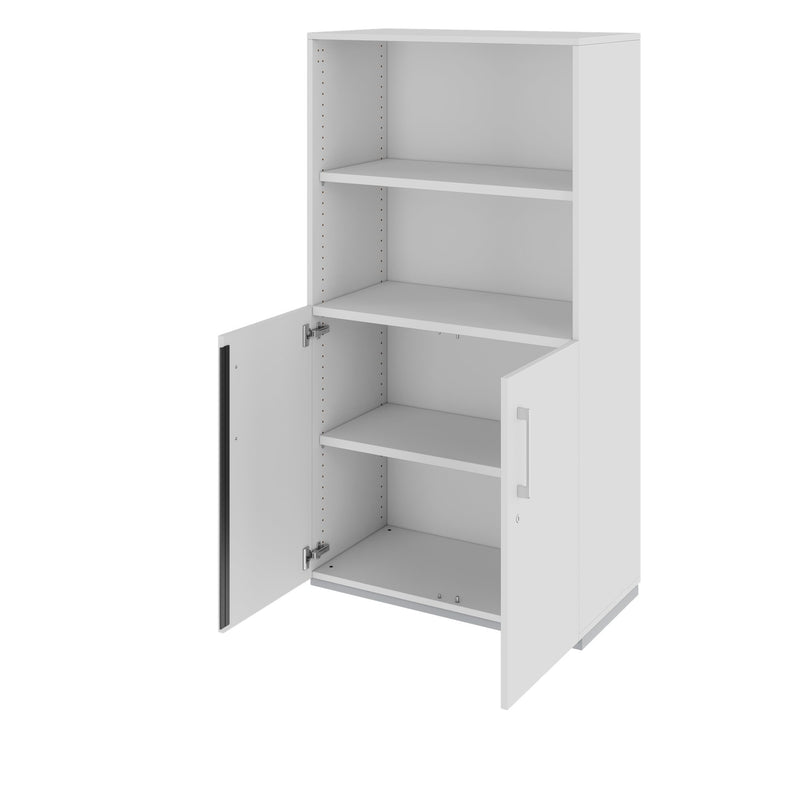 PRO Combination cabinet | 4 OH, 800 x 1510 mm, Grey  - 4 Main Image