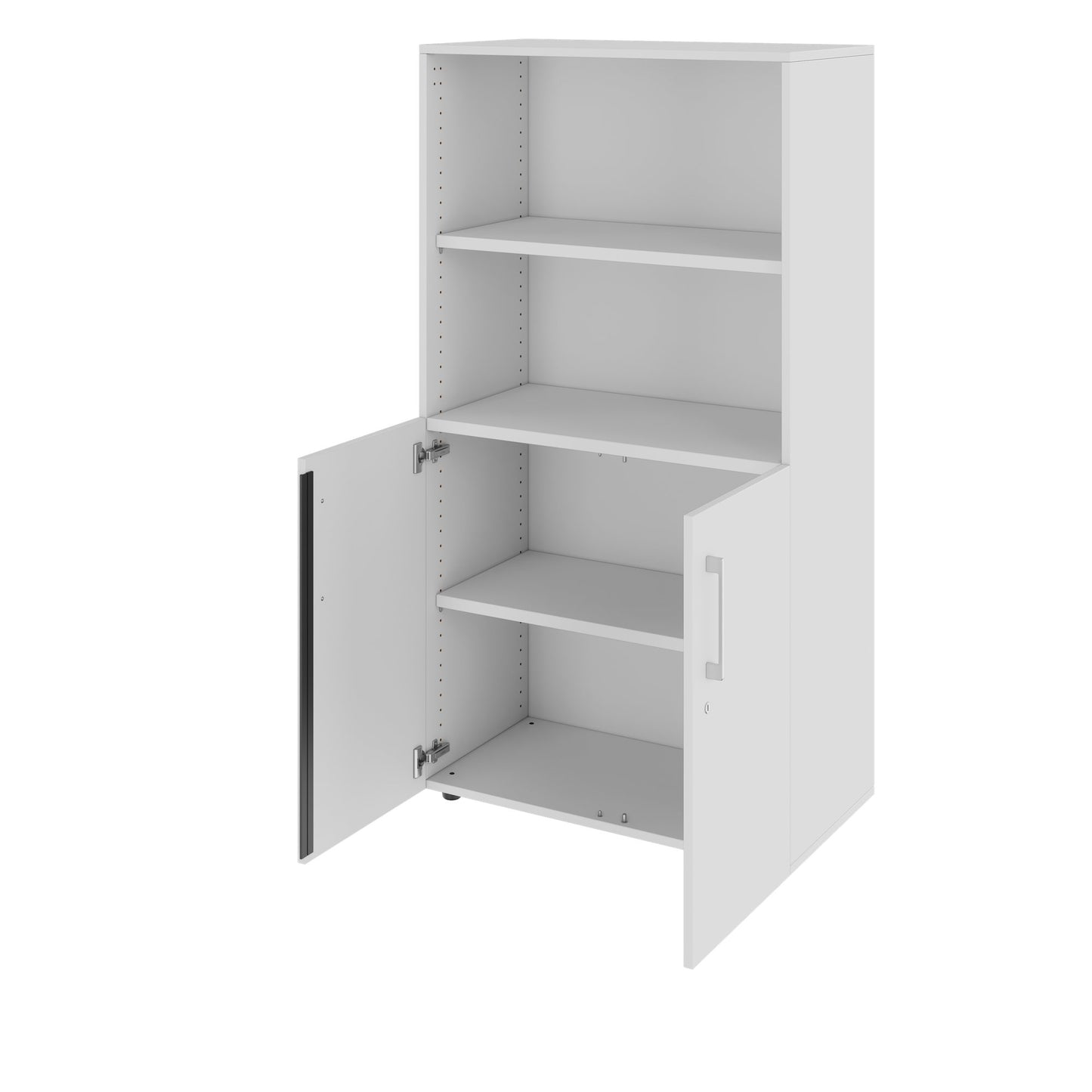 Armoire combinée PRO | 4 OH, 800 x 1510 mm, gris