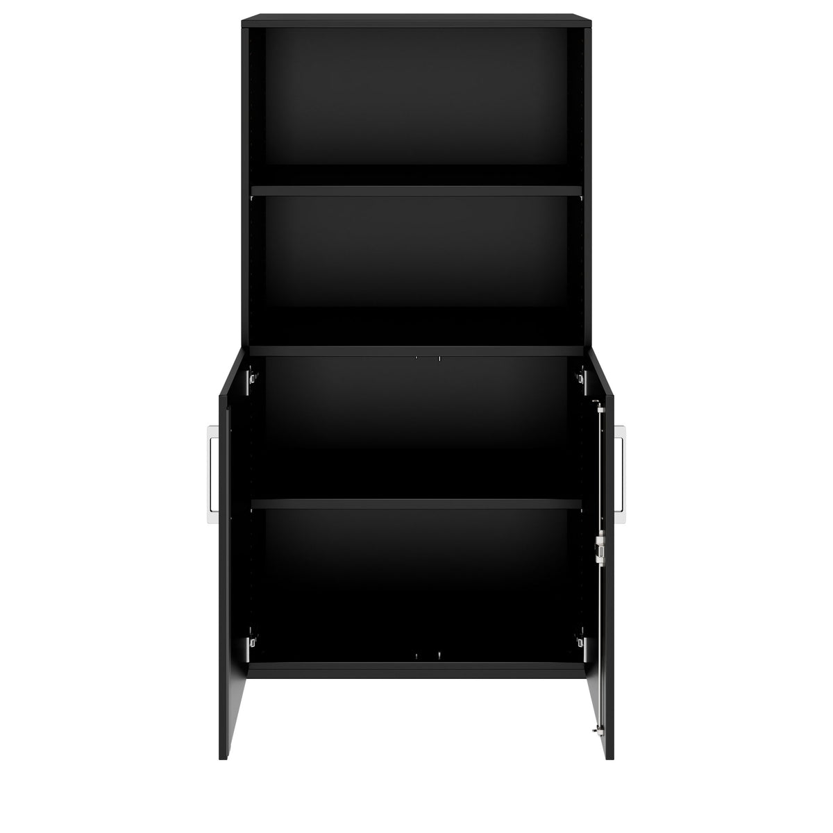 PRO Kombischrank | 4 OH, 800 x 1510 mm, Schwarz - 3 Lightbox Main Image