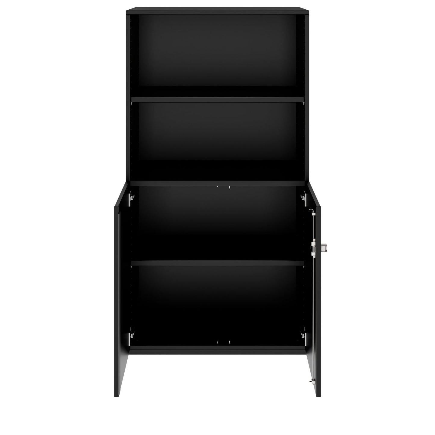 Armoire combinée PRO | 4 OH, 800 x 1510 mm, noir