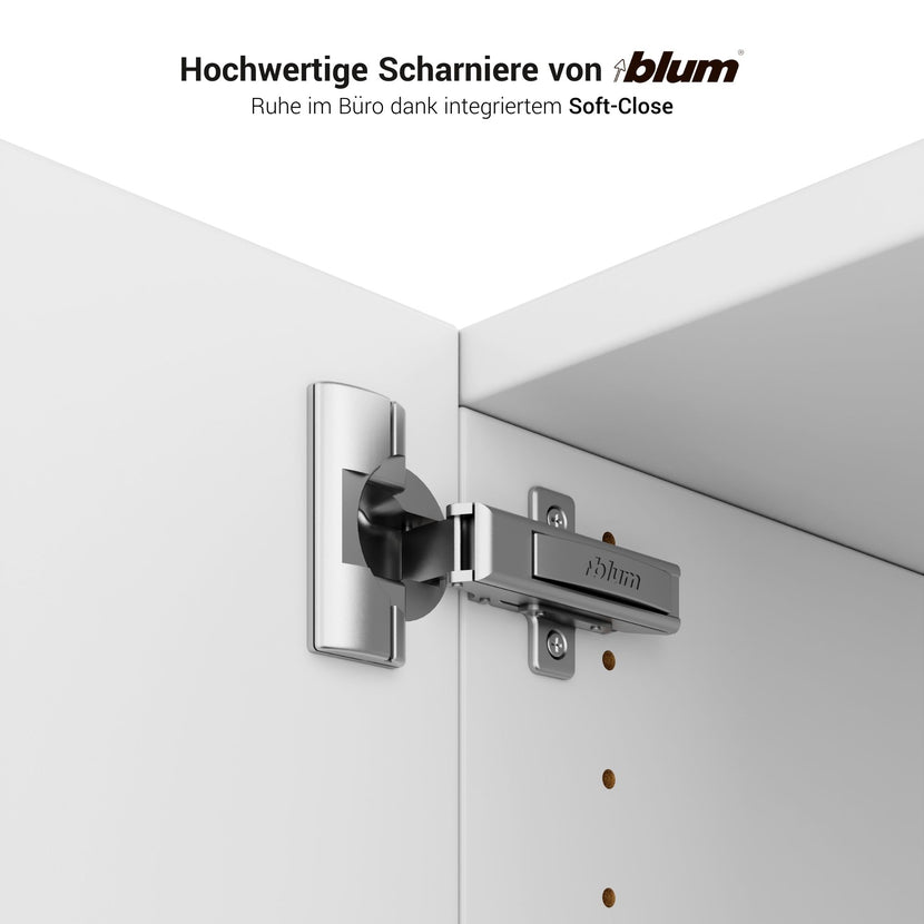 PRO Kombischrank | 4 OH, 800 x 1510 mm, Weiß