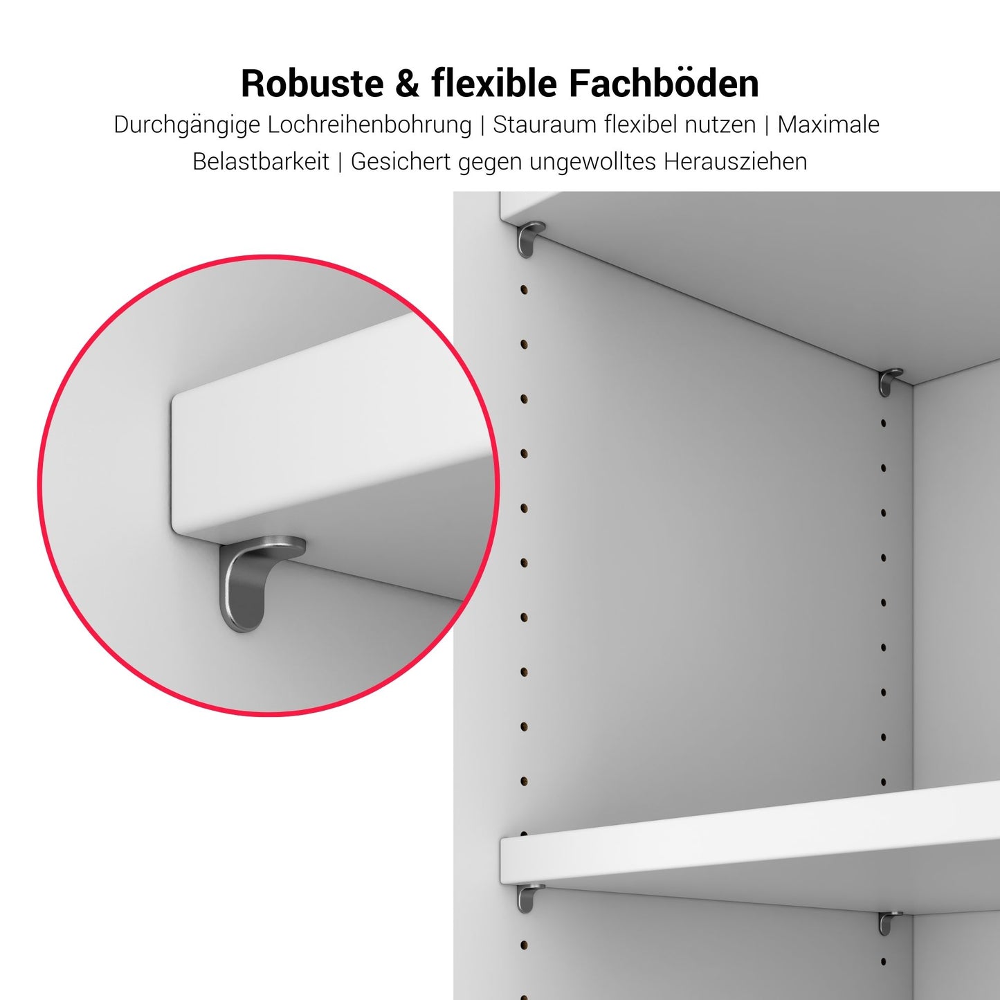 PRO Armoire combinée | 4 OH, 800 x 1510 mm, blanc