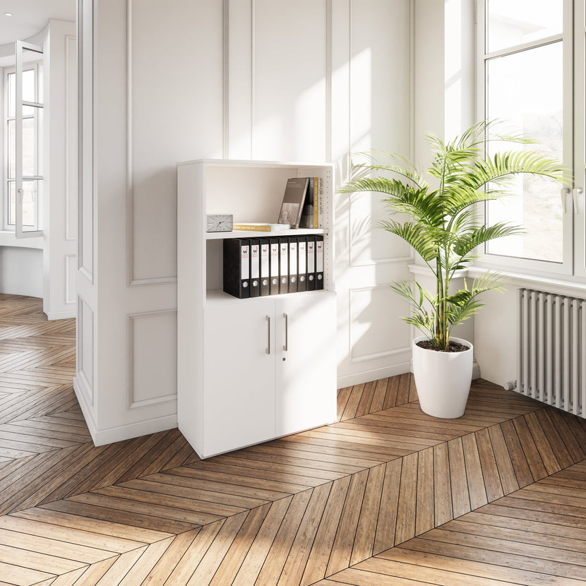 PRO Kombischrank | 4 OH, 800 x 1510 mm, Weiß