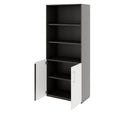 PRO Combina il cabinet | 5 OH, 800 x 1880 mm, grafite / bianco - 4 Thumbnail Image