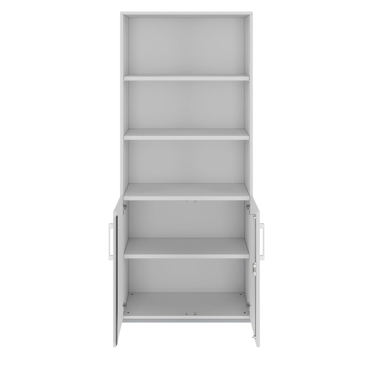 PRO Armoire combinée | 5 OH, 800 x 1880 mm, gris  - 3 Lightbox Main Image