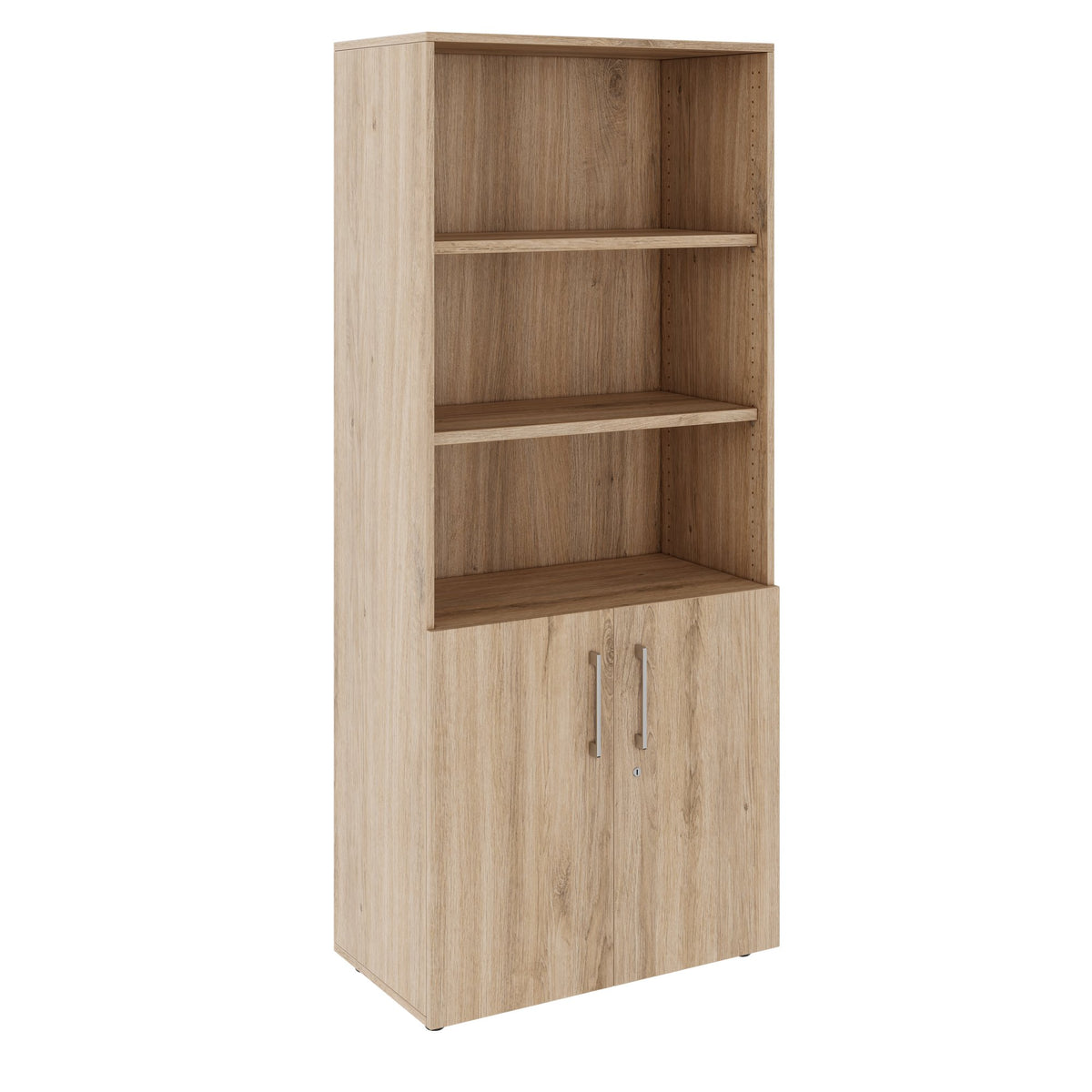 PRO combination cabinet | 5 OH, 800 x 1880 mm, natural oak - 1 Lightbox Main Image