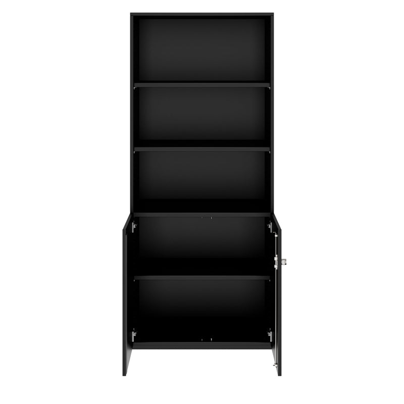 PRO Kombischrank | 5 OH, 800 x 1880 mm, Schwarz - 3 Main Image