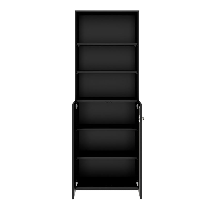 PRO Kombischrank | 6 OH, 800 x 2250 mm, Schwarz