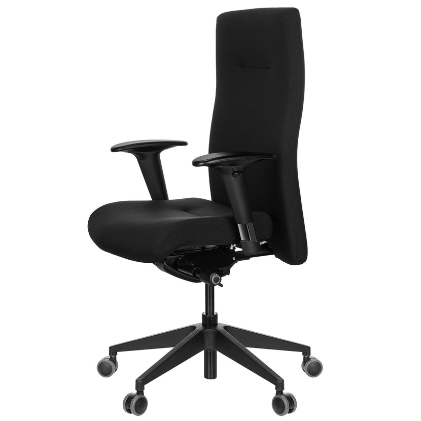 ROVO XP 1470 Chefsessel | Schwerlaststuhl, Lordosenstütze, Schwarz
