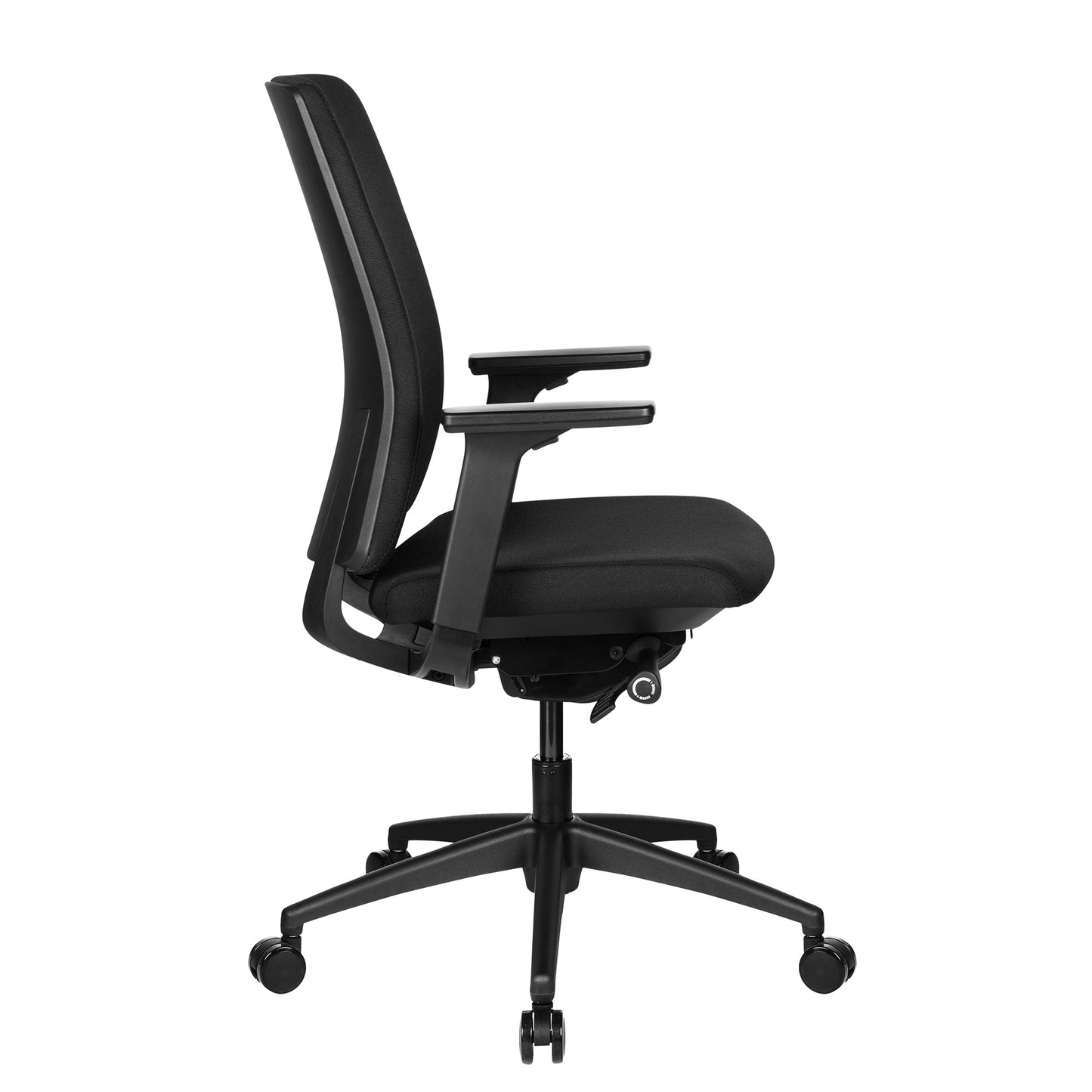 VIX B Chaise swinging de bureau | Pad complet | Accoudoirs 3D | Noir