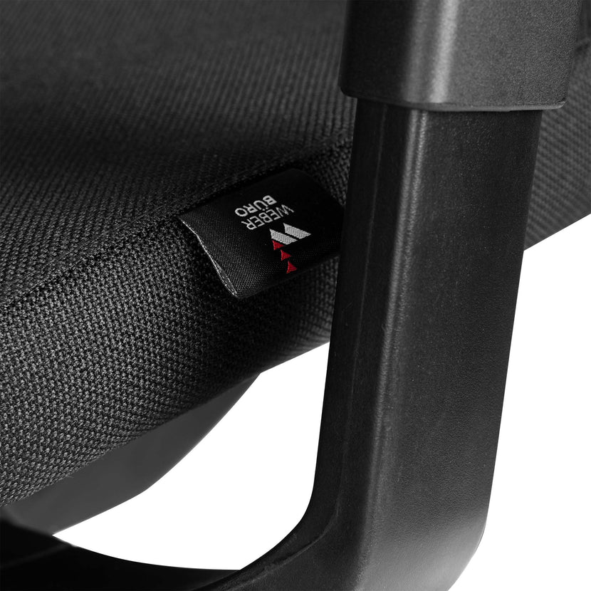 VIX B Chaise swinging de bureau | Pad complet | Accoudoirs 3D | Noir
