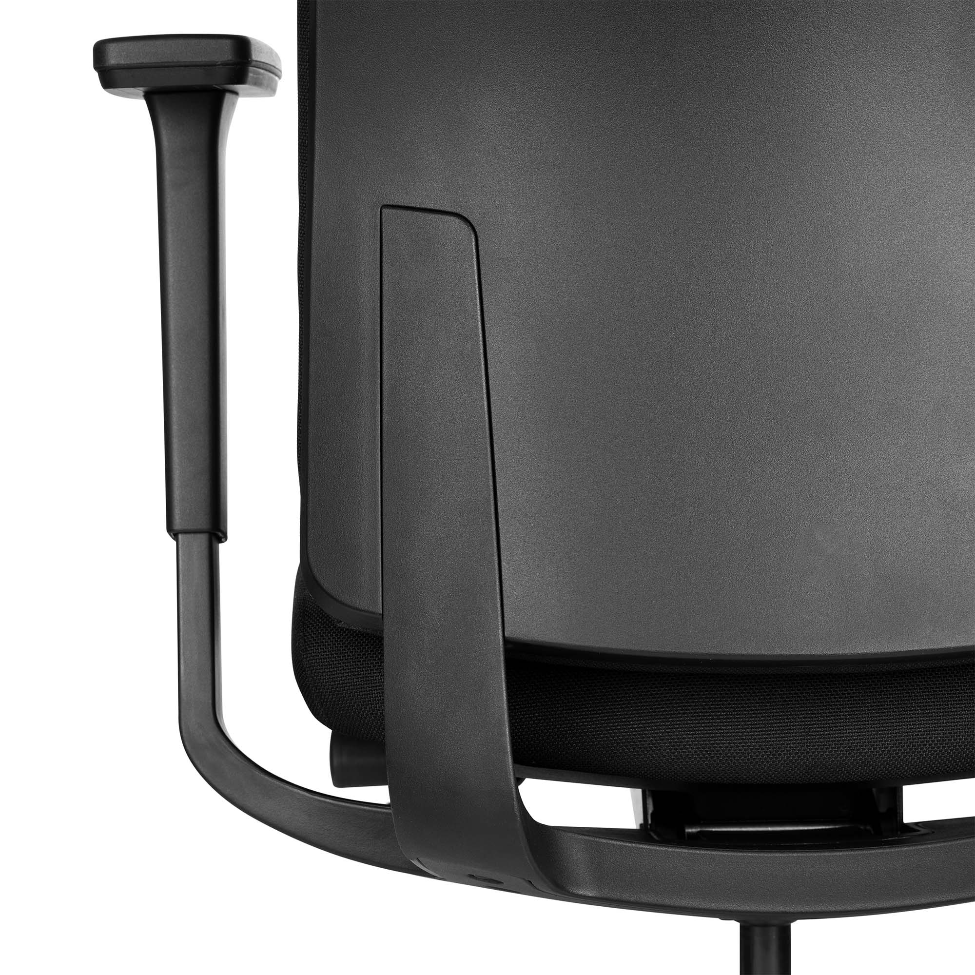 VIX B Chaise swinging de bureau | Pad complet | Accoudoirs 3D | Noir