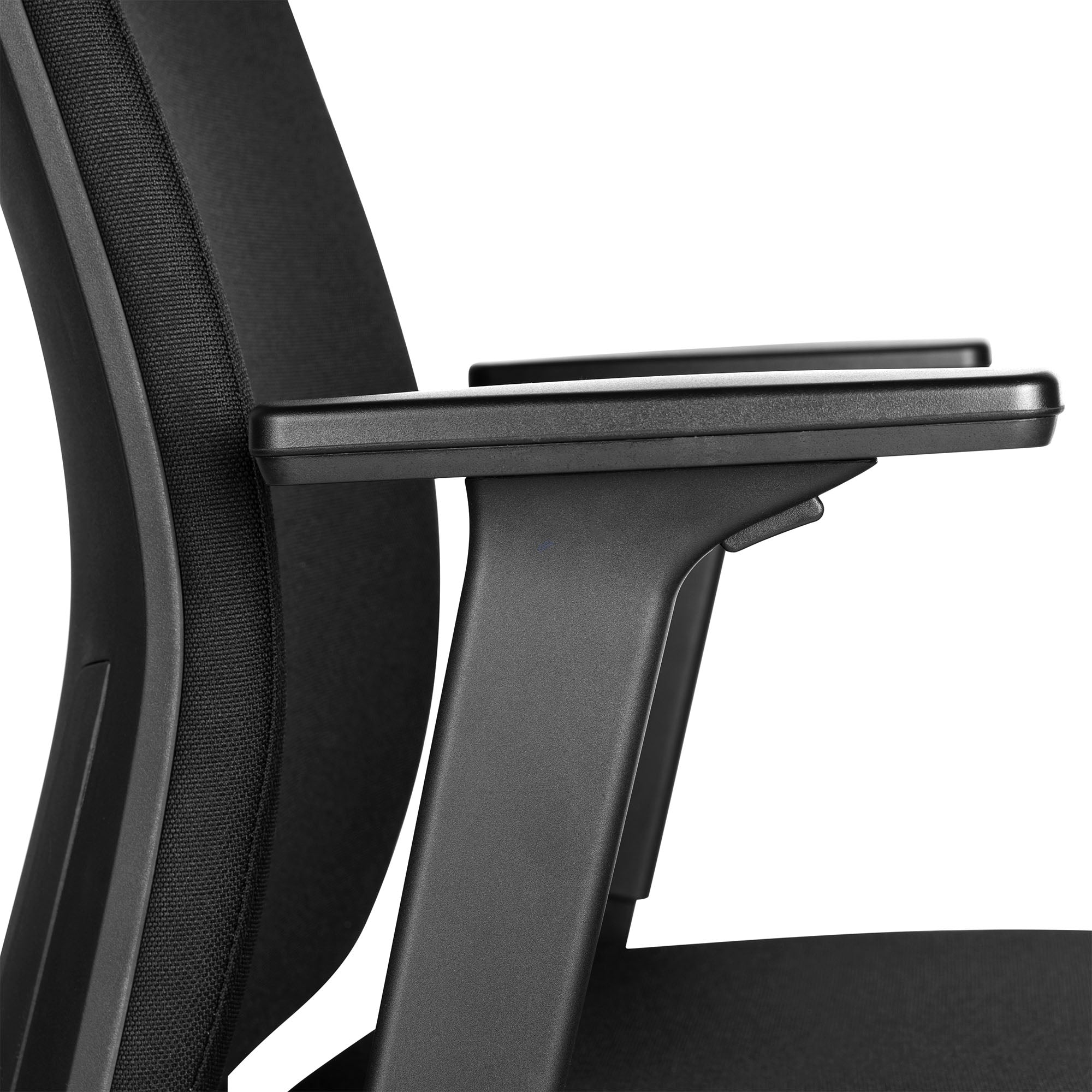 VIX B Chaise swinging de bureau | Pad complet | Accoudoirs 3D | Noir