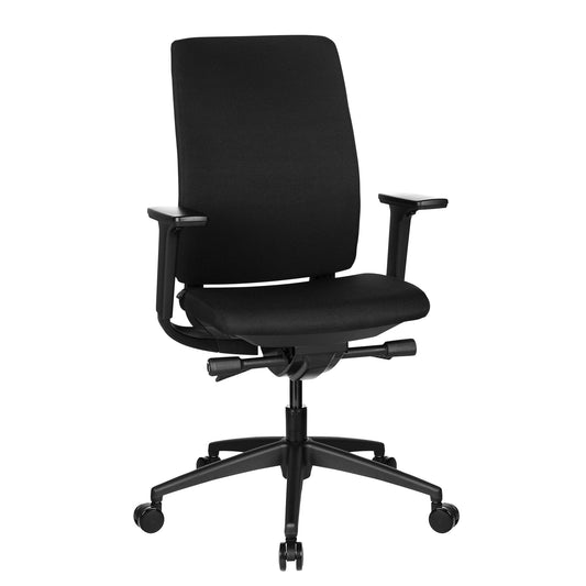 VIX B office swivel chair | fully upholstered | 3D armrests | black