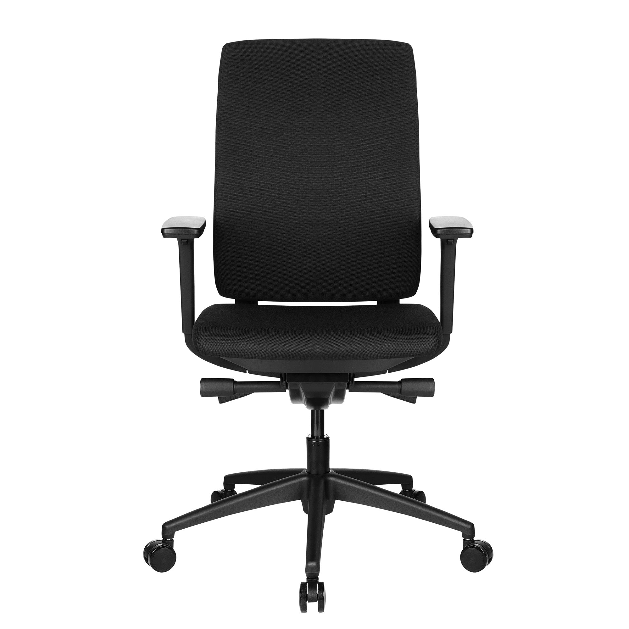 VIX B Chaise swinging de bureau | Pad complet | Accoudoirs 3D | Noir