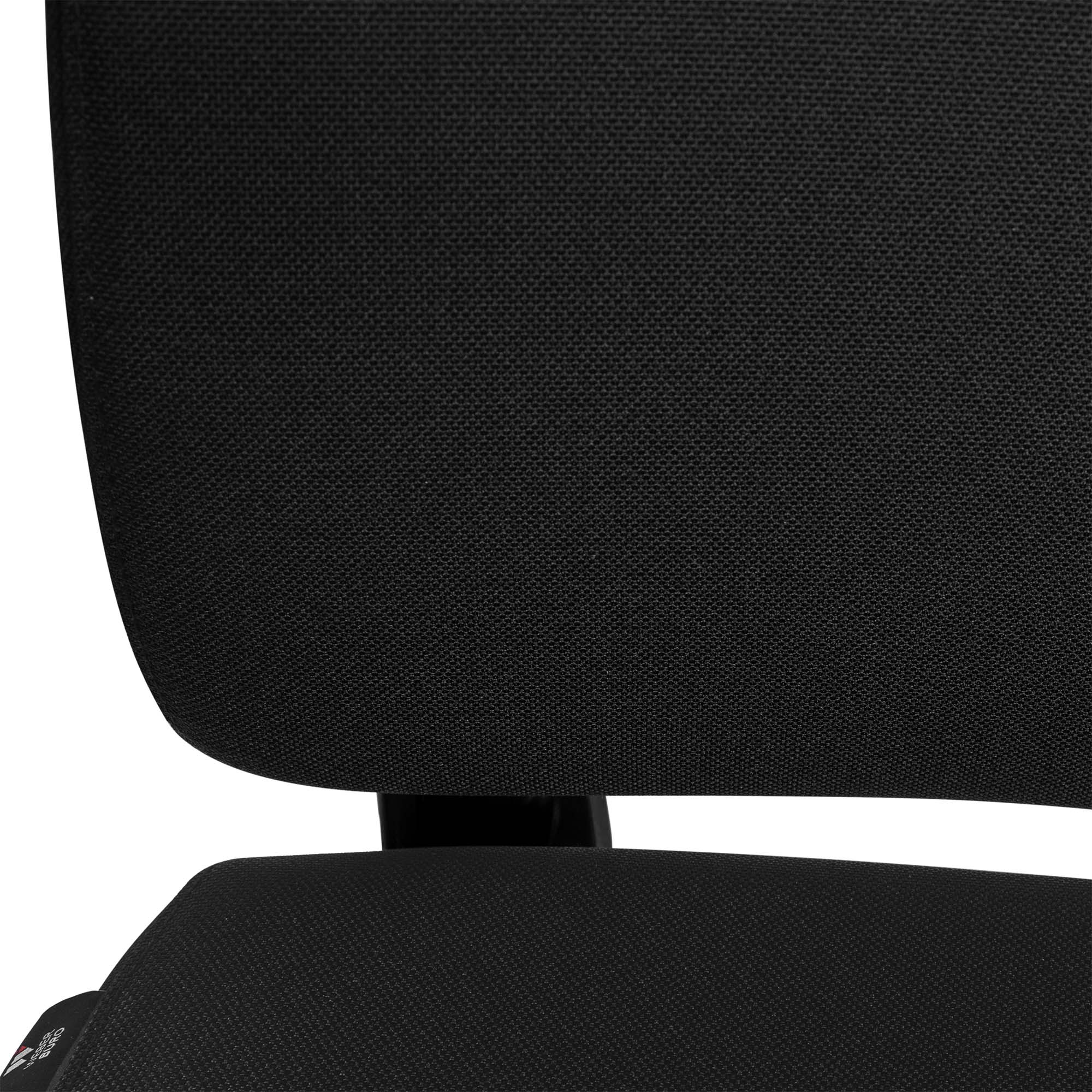 VIX B Chaise swinging de bureau | Pad complet | Accoudoirs 3D | Noir