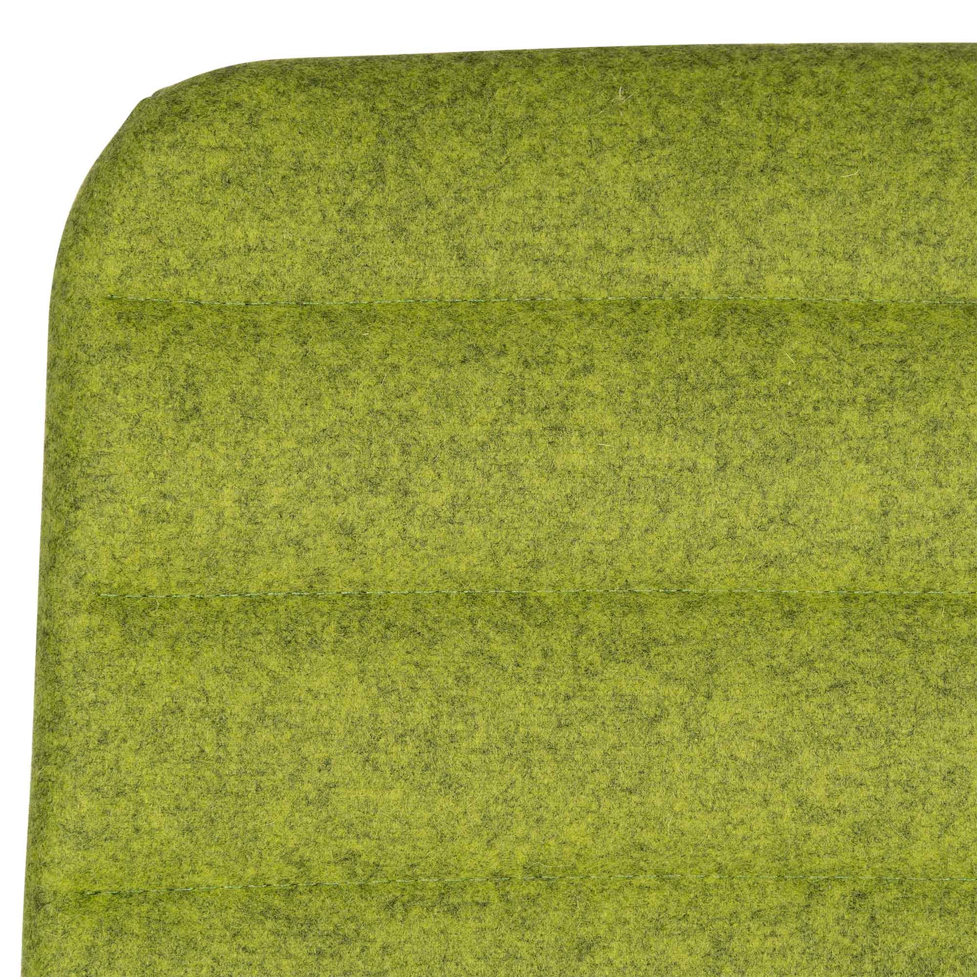 WIND Chaise oscillante de bureau | Velvet, support de lordose, couverture de laine Velito Green Light Mottled