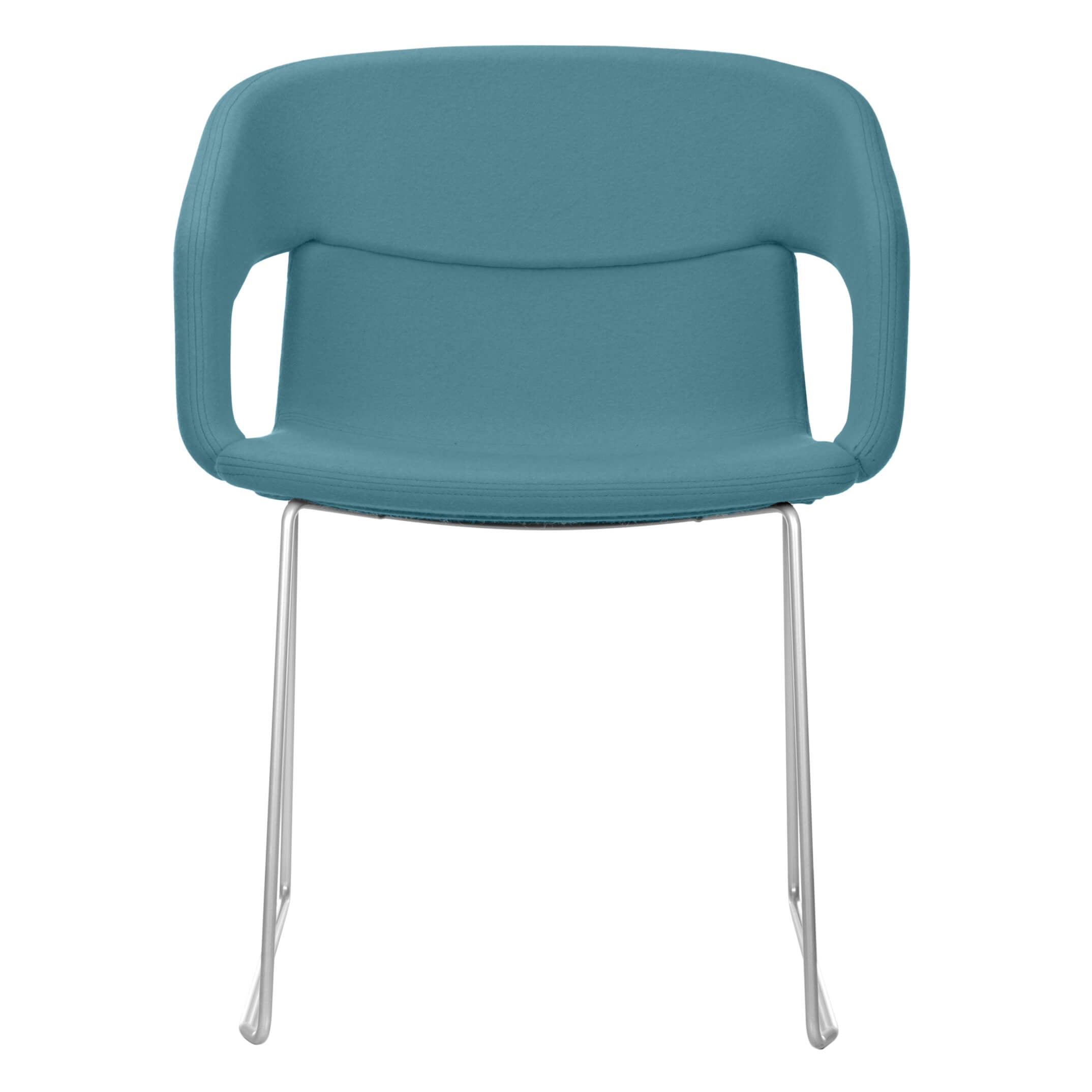 TWIST&amp;SIT conference and visitor chair | Sled base, wool cover SYNERGY